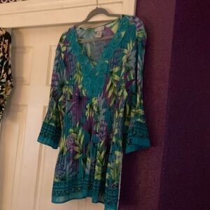 Vibrant Floral Tunic blouse